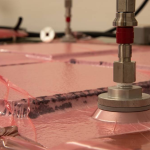 Vacuum bag part in progress